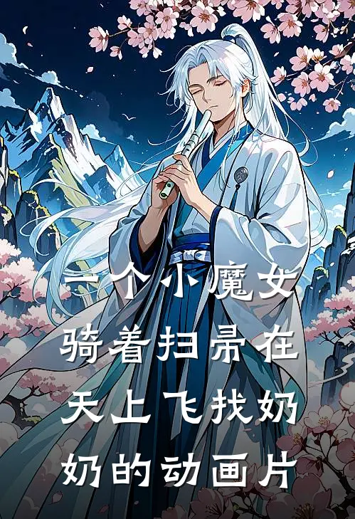 一个小魔女骑着扫帚在天上飞找奶奶的动画片