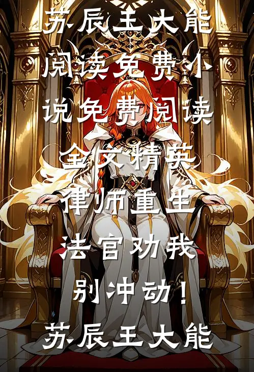 精英律师重生，法官劝我别冲动！苏辰王大能阅读免费小说_免费阅读全文精英律师重生，法官劝我别冲动！苏辰王大能