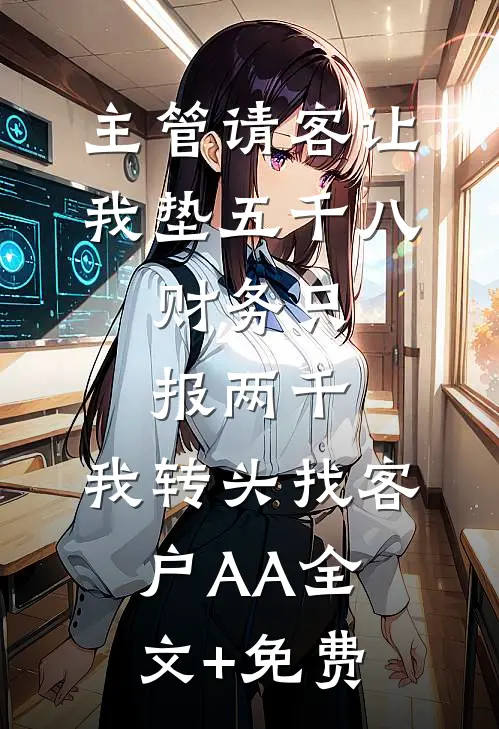 主管请客让我垫五千八，财务只报两千，我转头找客户AA全文+免费