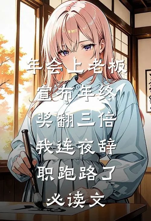 年会上老板宣布年终奖翻三倍，我连夜辞职跑路了必读文